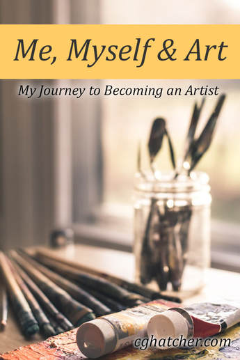 Courtney Hatcher, Artist. Blog, Me, Myself & Art. In this post she describes how she came to the decision to make art her primary career.