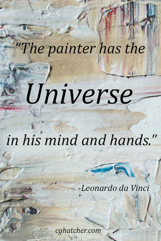 Art quote by Leonardo da vinci, Me, Myself & Art, C. G. Hatcher
